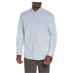 GAP Oxford Shirt Bright Cobalt Crossed w/ White XL